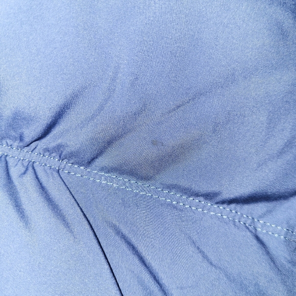 Prana Women's Evelina Hooded‎ Down Puffer Vest Size Small Navy Blue - Picture 12 of 16